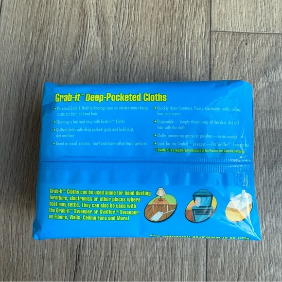 Grab It SC Johnson vtg discontinued dry cloths 16 New NWT 2004 - Picture 2 of 6